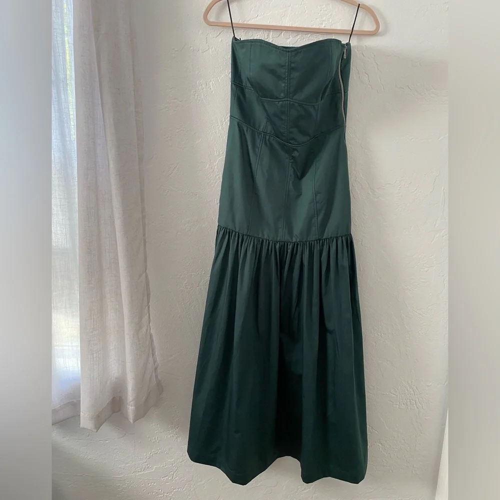 Zara Topstitched Midi Dress - Picture 7 of 17